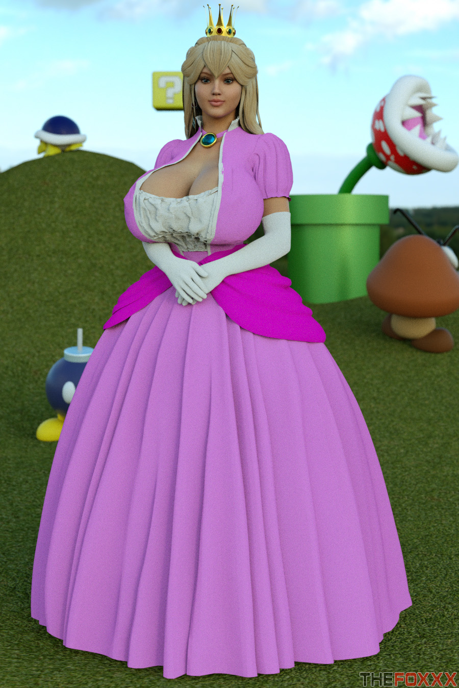 Mario Peach Daisy Hentai big ass big tits